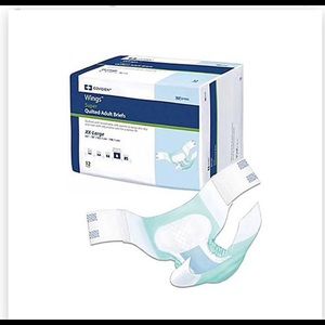 Covidien Quilted Adult Briefs w/Wings, 12 count